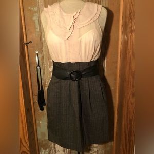 BCBG MaxAzria Dark Java Wool Suited Dress